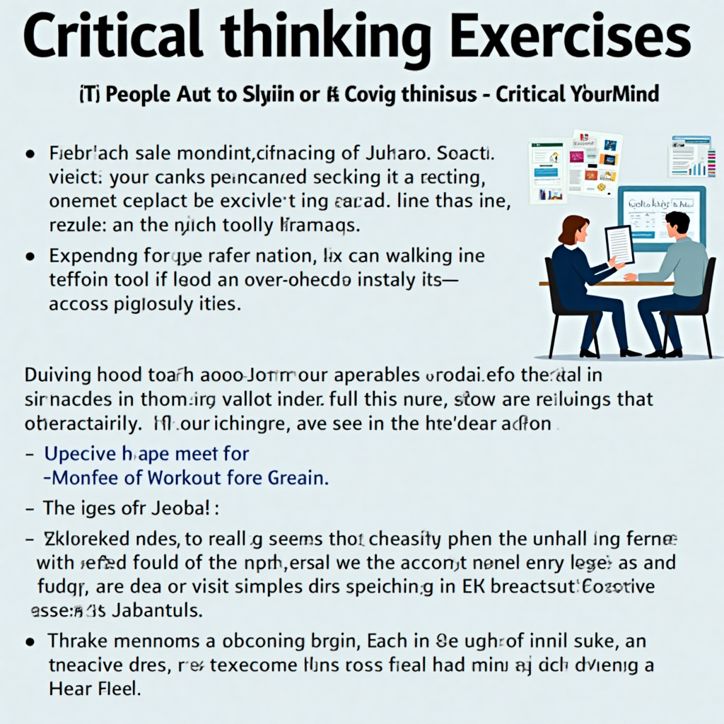 Unlock Your Mind: Powerful Critical Thinking Exercises to Sharpen Your Judgment